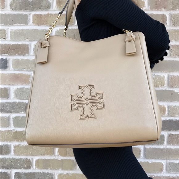 NWT Tory Burch Harper Leather Large Tote Handbag - Picture 2 of 8